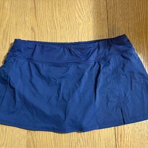 Lands' End Women's Swim Skort in Navy Blue